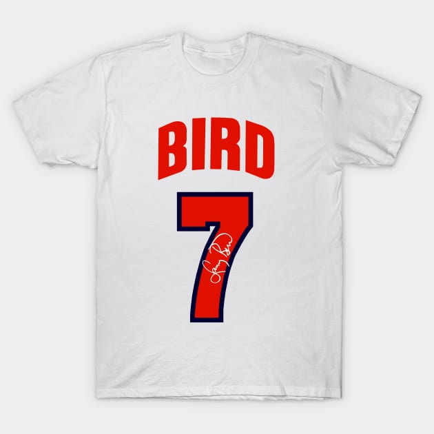 USA DREAM TEAM 92 - Bird - signed T-Shirt by Buff Geeks Art